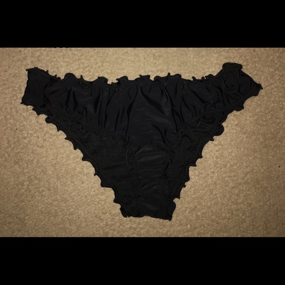 Hollister Black Ruffle Swim Bottom - Picture 2 of 5